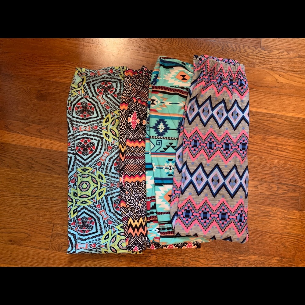 Printed Leggings-Lot of 4